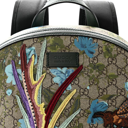 Gucci GG Supreme Monogram Blooms Bird Embroidered Dome Backpack 8 of 11