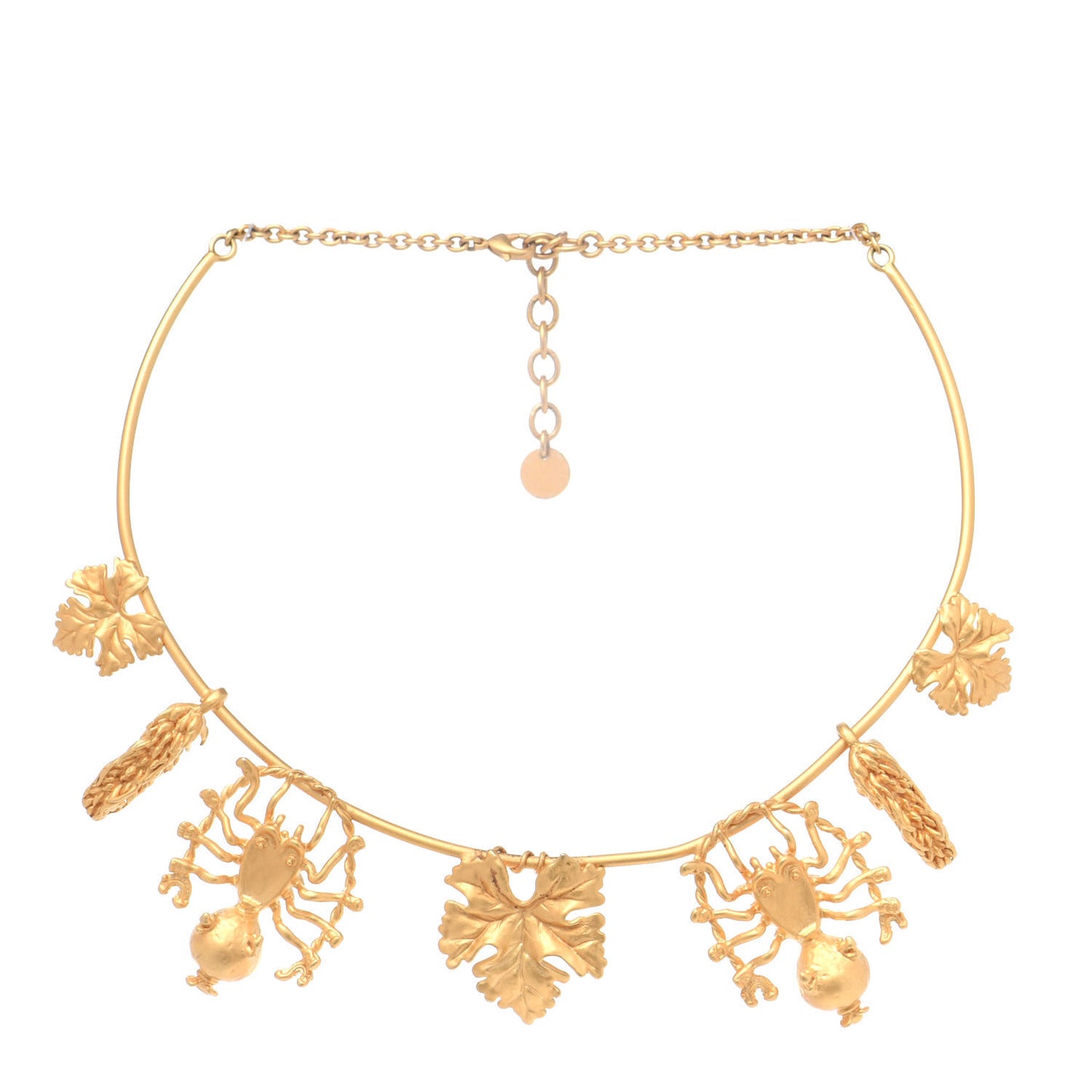 Metal Mille Fleurs De Dior Necklace Gold