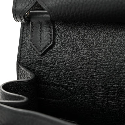 Hermes Taurillon Clemence Jypsiere 28 Black 12 of 13