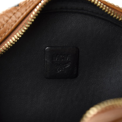 MCM Visetos Small Side Stud Stark Backpack Cognac 8 of 9
