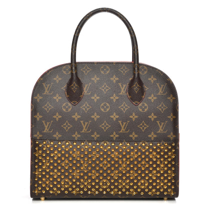 Louis Vuitton Monogram Calf Hair Spikes Iconoclasts Christian Louboutin Tote Red 1 of 6