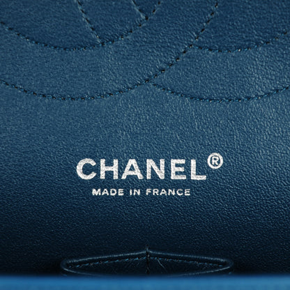 Chanel Patent Quilted Jumbo Double Flap Turquoise 6 of 11