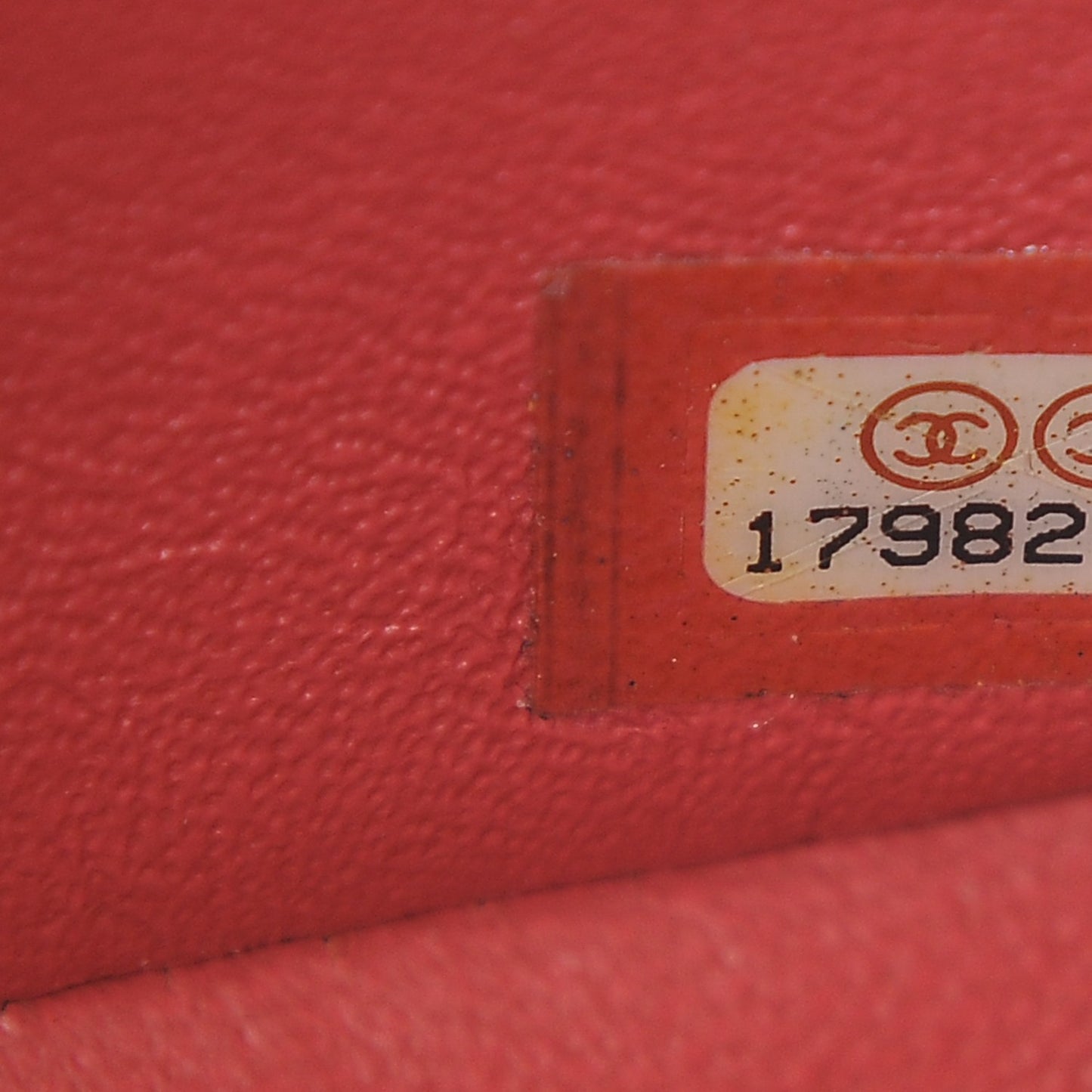 Caviar Quilted Mini Rectangular Flap Coral