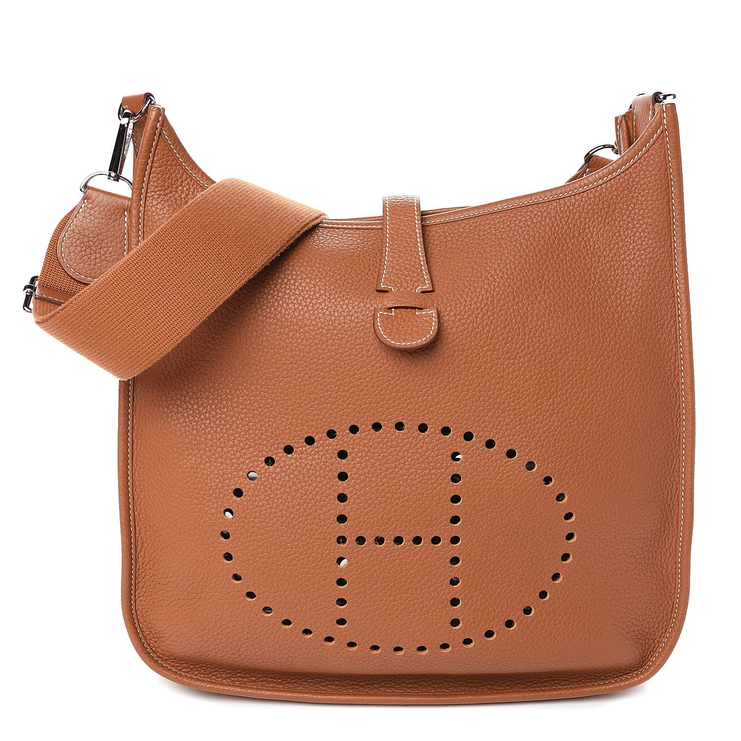 Hermes Taurillon Clemence Evelyne III GM Gold 1 of 10