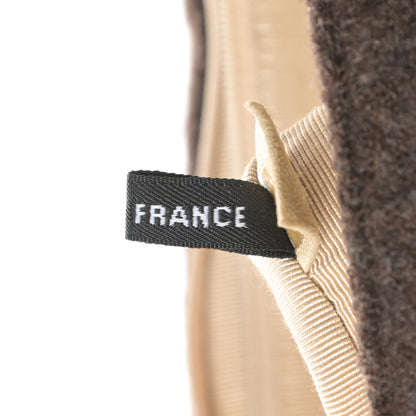 Chanel Wool Jumbo Chocolate Bar Mademoiselle Flap Brown 10 of 17