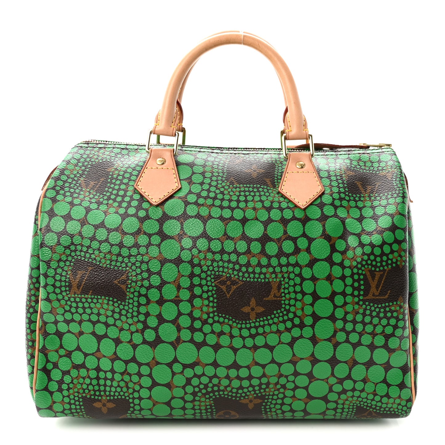 Monogram Kusama Town Speedy 30 Green