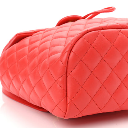Chanel Lambskin Quilted Small Urban Spirit Backpack Red 9 of 11
