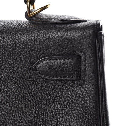 Hermes Togo Kelly Retourne 28 Black 12 of 43