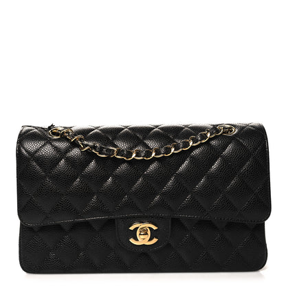 Chanel Caviar Quilted Medium Double Flap Black 1 of 11