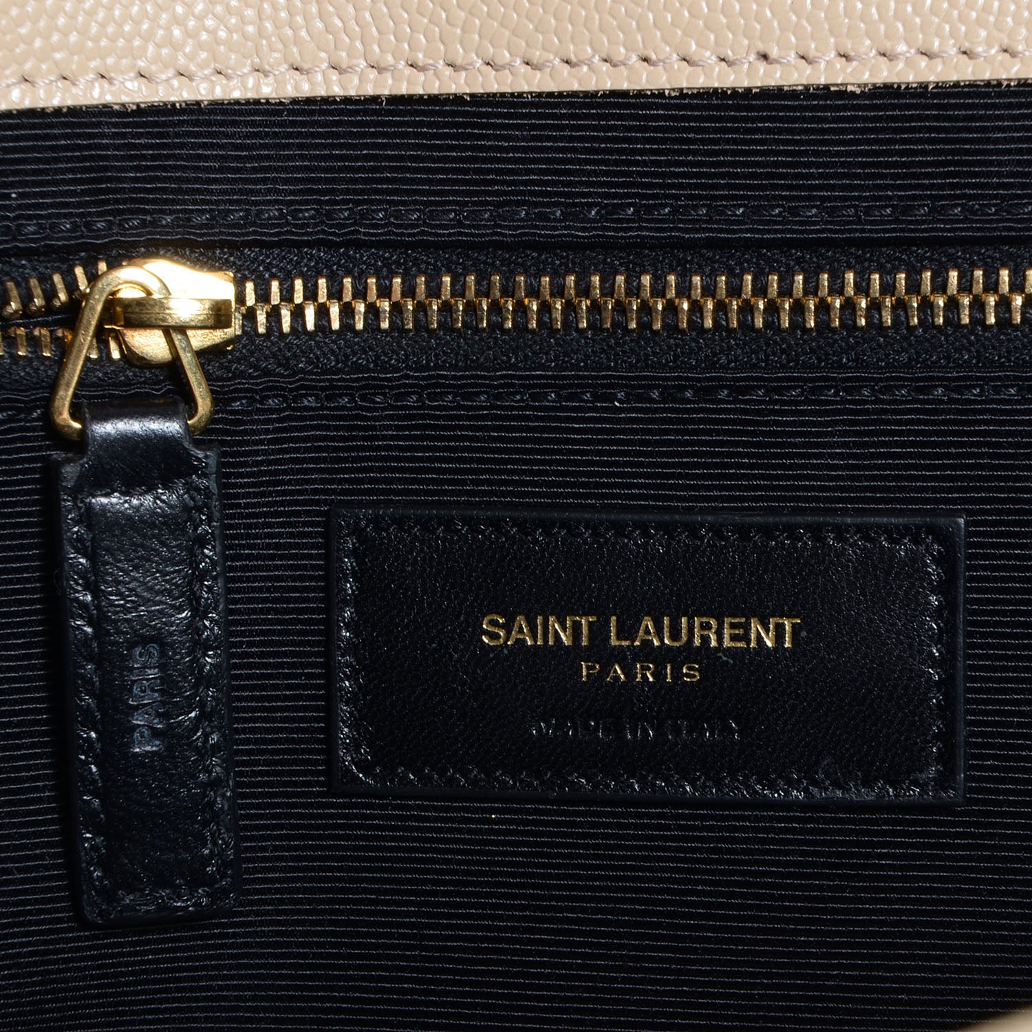 Saint Laurent Matelasse Chevron Monogramme Large Satchel Beige 6 of 9