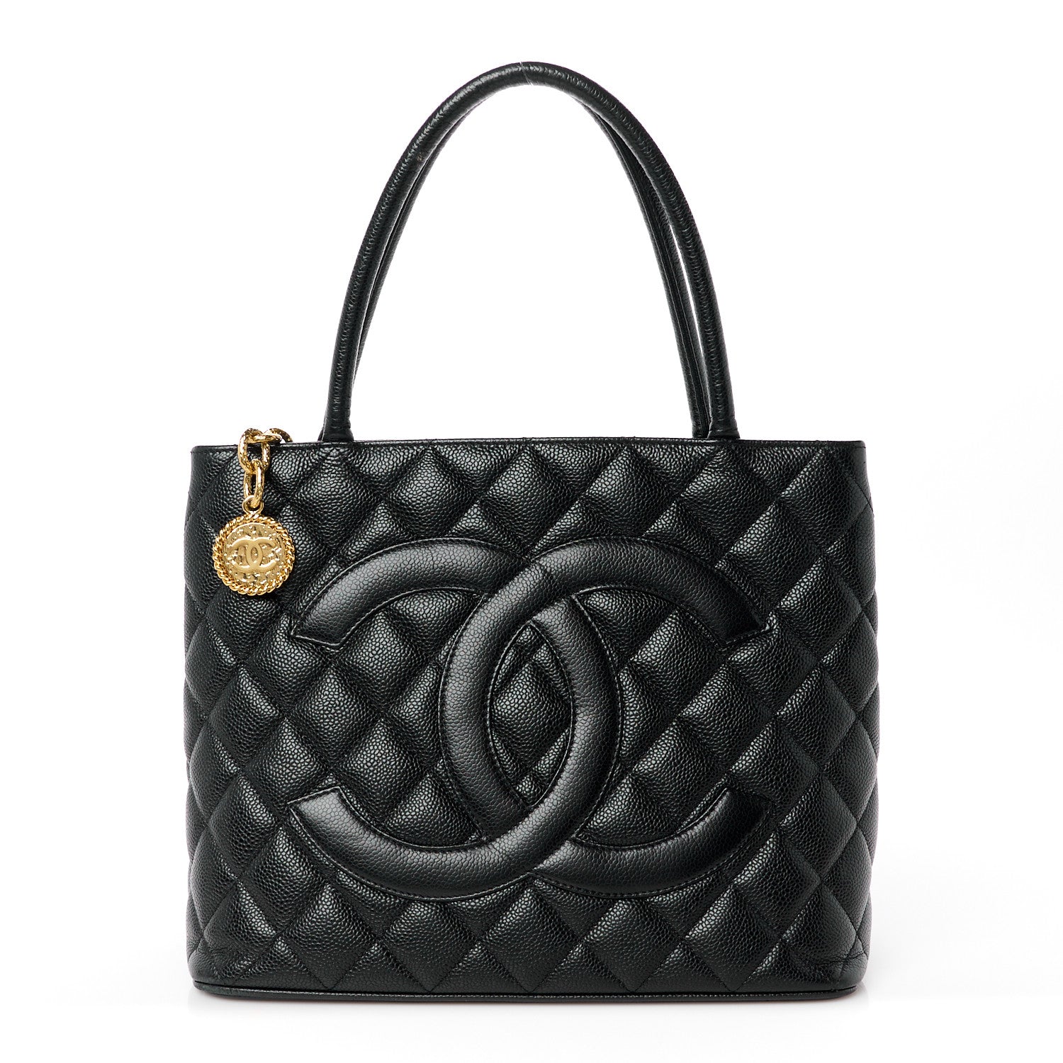 Chanel Caviar Quilted Medallion Tote Black 1 of 11
