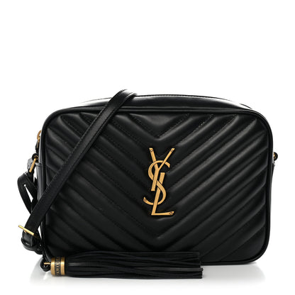 Saint Laurent Calfskin Matelasse Monogram Lou Camera Bag Black 1 of 11
