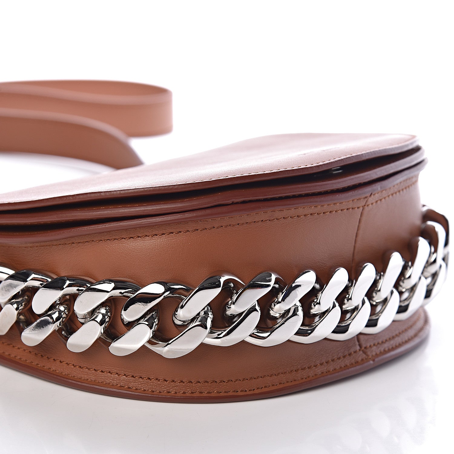 Givenchy Calfskin Mini Infinity Saddle Bag Cognac 7 of 8