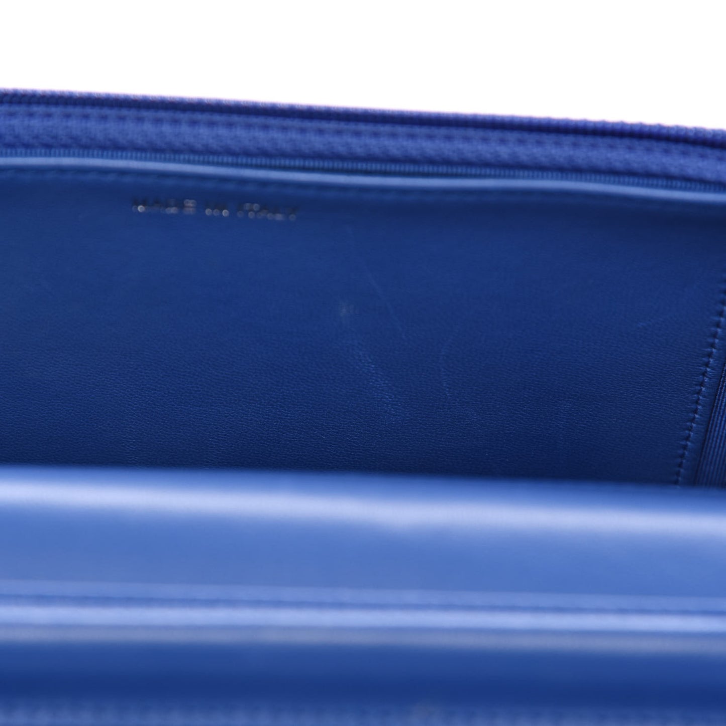 Lambskin Quilted Wallet On Chain WOC Bright Blue