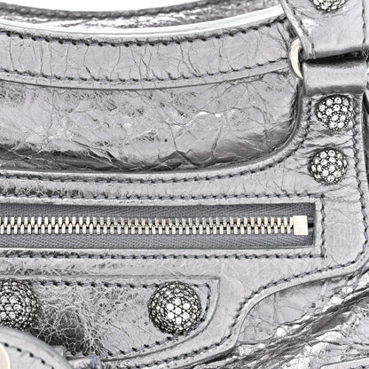 Balenciaga Agneau Arena Crystal Neo Cagole Handbag XS Silver 8 of 12