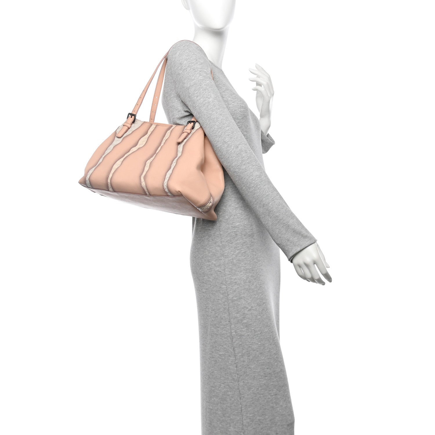 Bottega Veneta Nappa Intrecciato Medium Glimmer Tote Flamingo 3 of 25