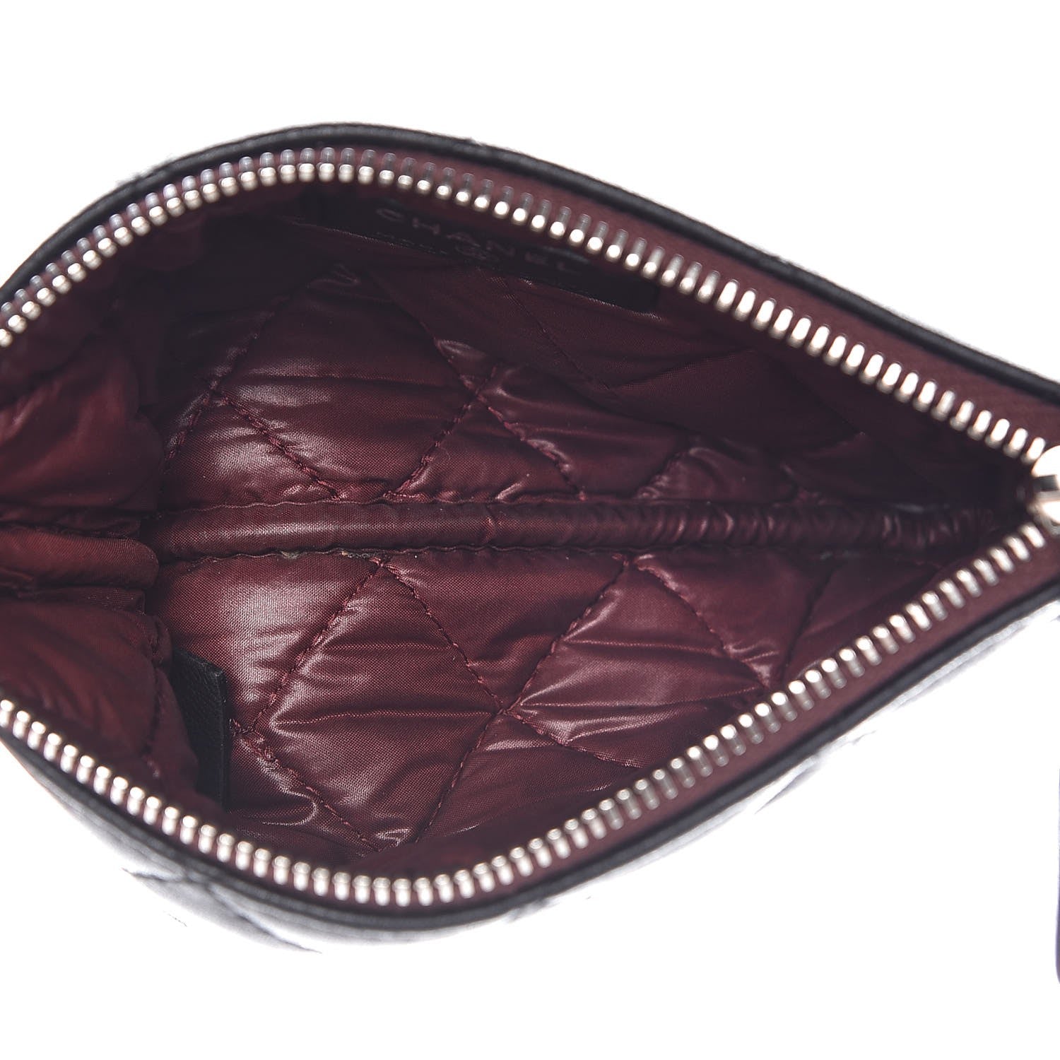 Chanel Lambskin Quilted Small Cosmetic Case Black 5 of 8
