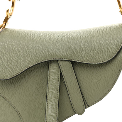 Christian Dior Grained Calfskin Mini Saddle Bag Sage Green 8 of 10