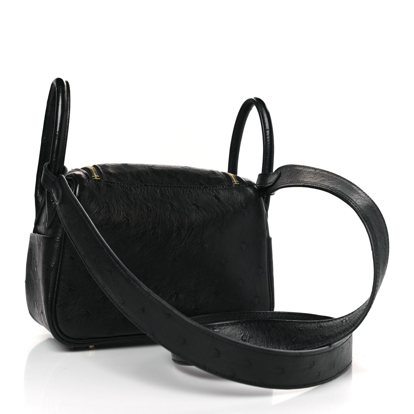 Ostrich Mini Lindy 20 Black
