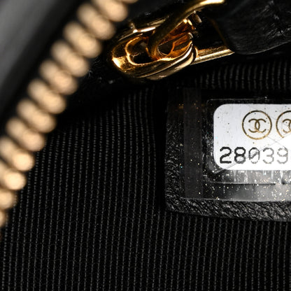 Chanel Lambskin Quilted Egyptian Amulet Zipped Pouch Black 7 of 7