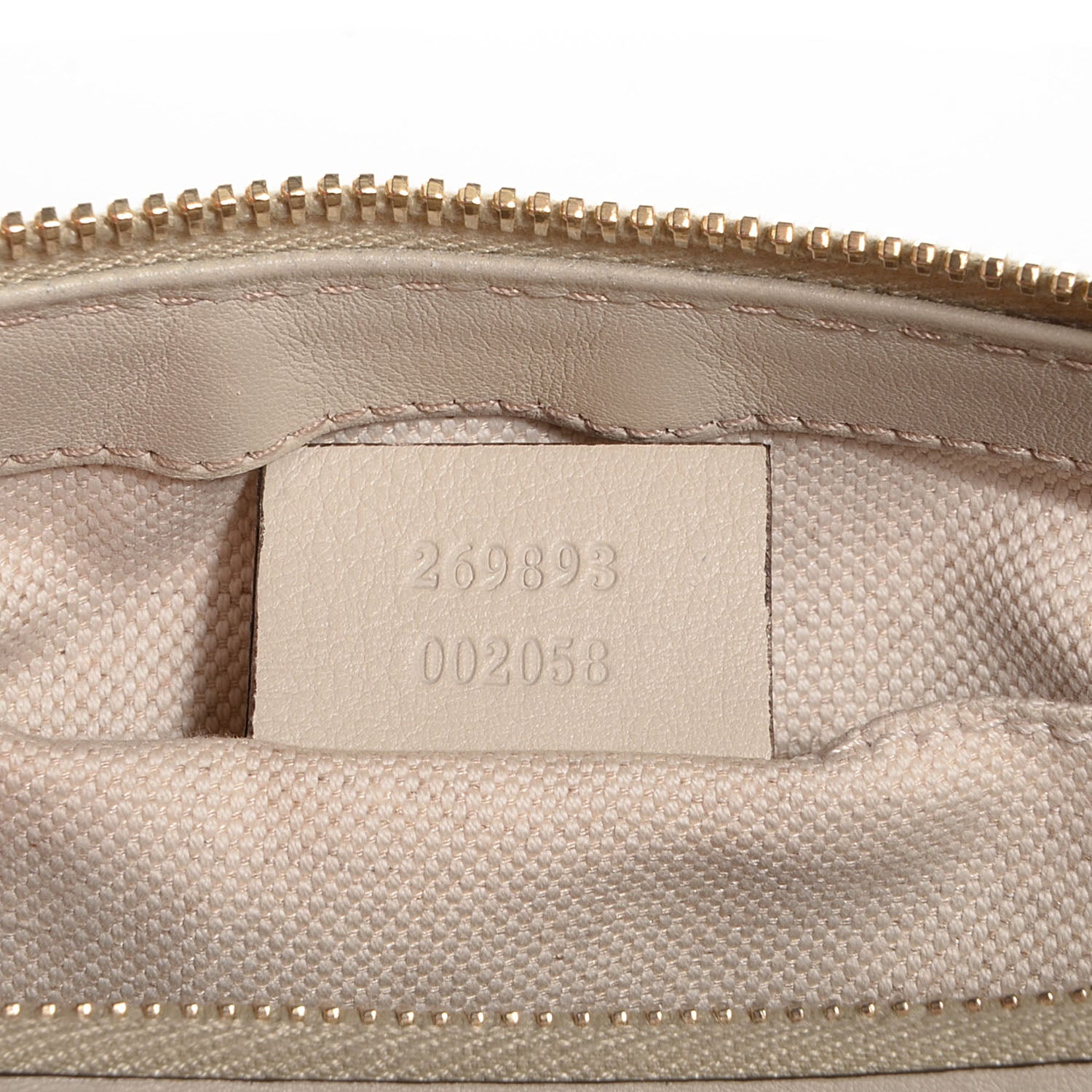 Gucci Guccissima Small Mayfair Bow Detail Shoulder Bag Off White 7 of 9