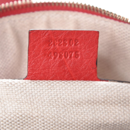 Gucci Pebbled Calfskin Medium Soho Boston Red 7 of 12