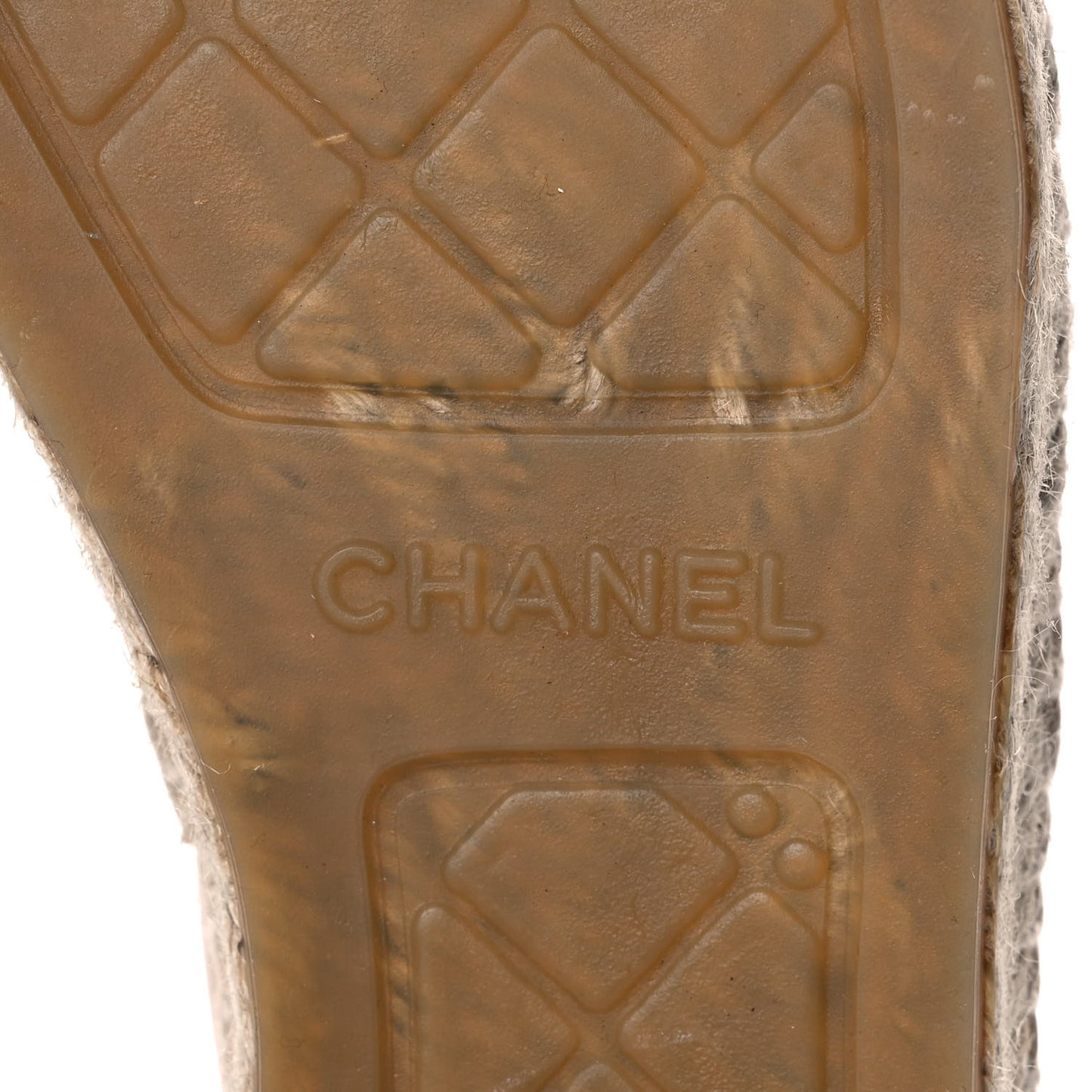 Lambskin CC Espadrilles 39 Beige Black