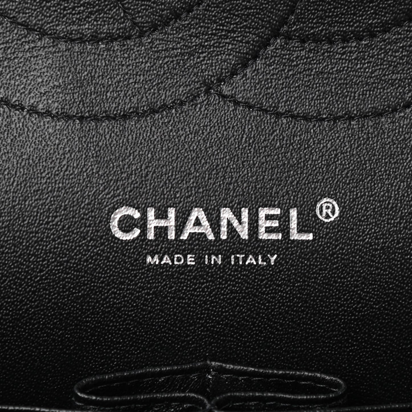 Shiny Distressed Calfskin Quilted Jumbo Double Flap So Black