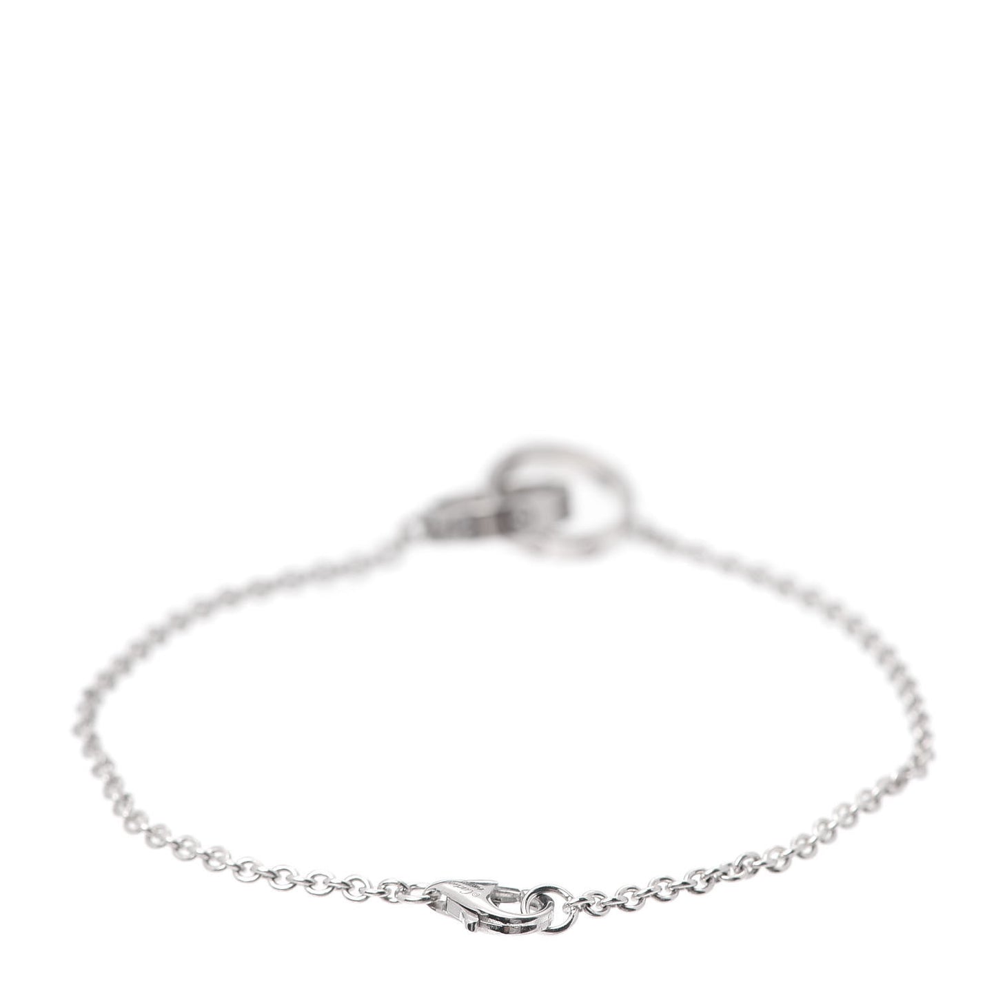18K White Gold Interlocking LOVE Bracelet