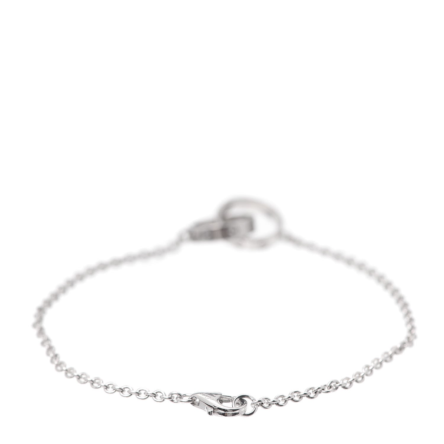 Cartier 18K White Gold Interlocking LOVE Bracelet 3 of 5