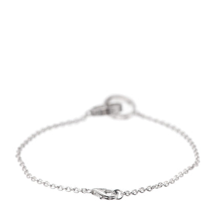 Cartier 18K White Gold Interlocking LOVE Bracelet 3 of 5