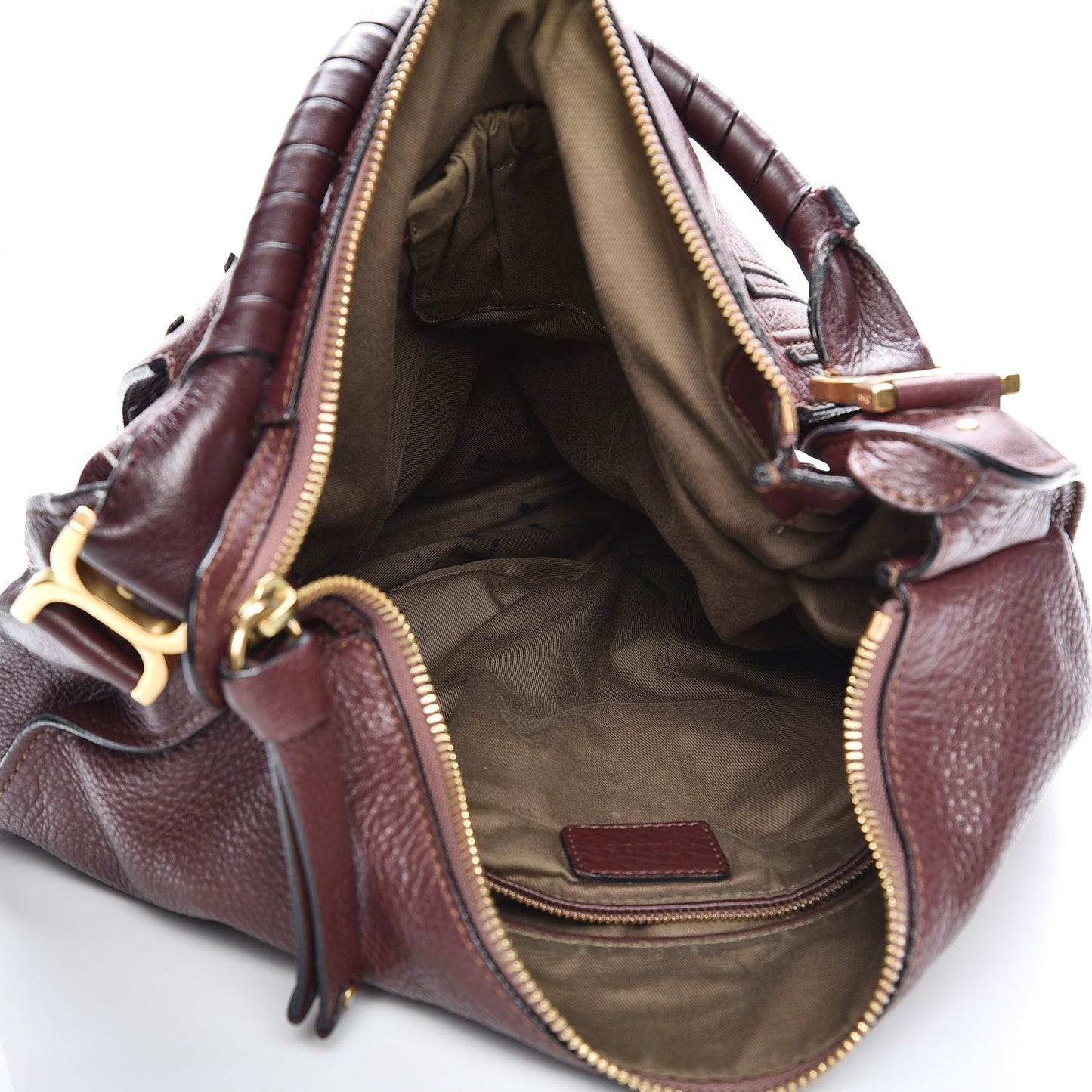 Calfskin Large Marcie Hobo Dark Velvet