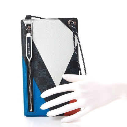 Louis Vuitton Damier Cobalt America's Cup Regatta Ribbon iPhone Pochette 3 of 10