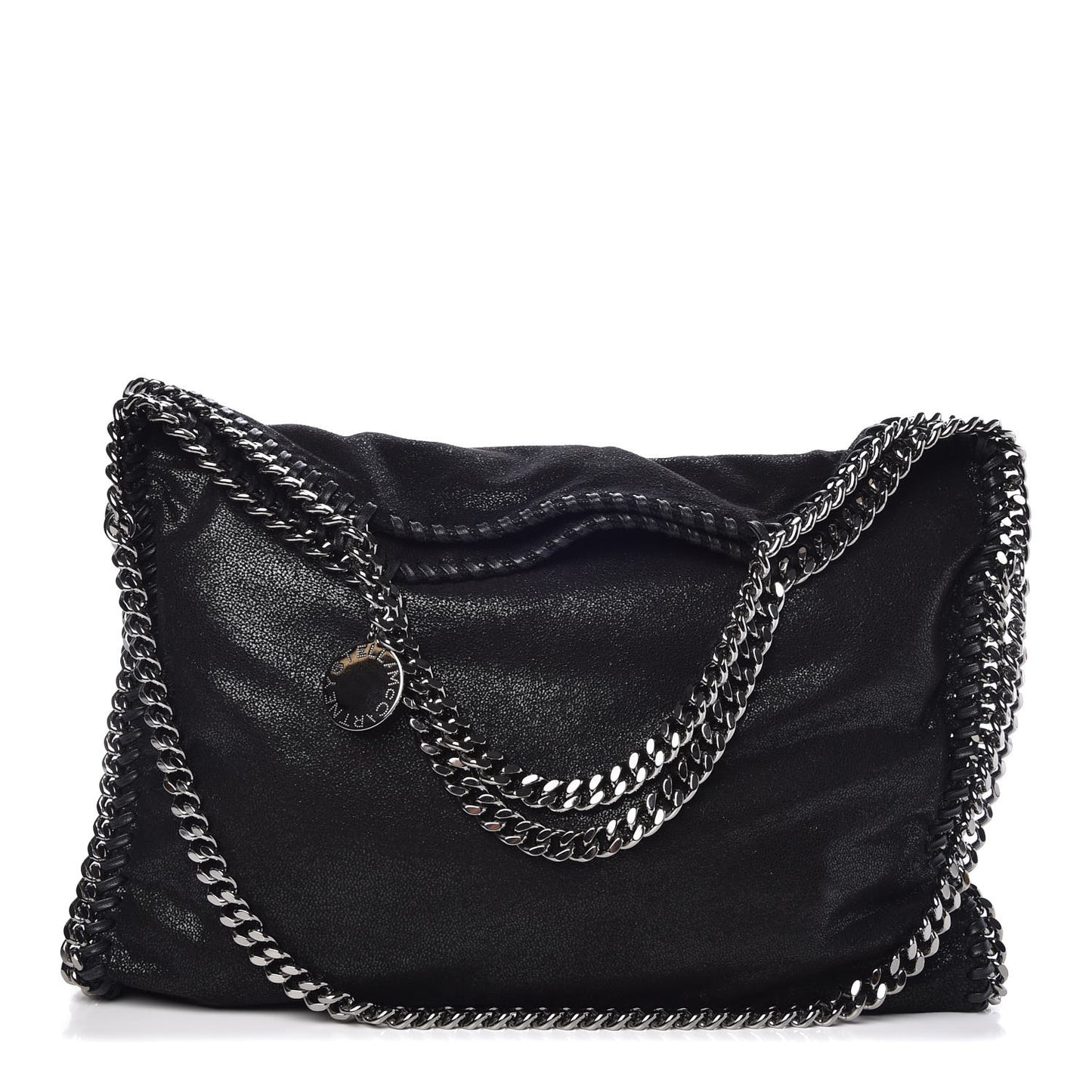 Shaggy Deer Falabella Fold Over Tote Black