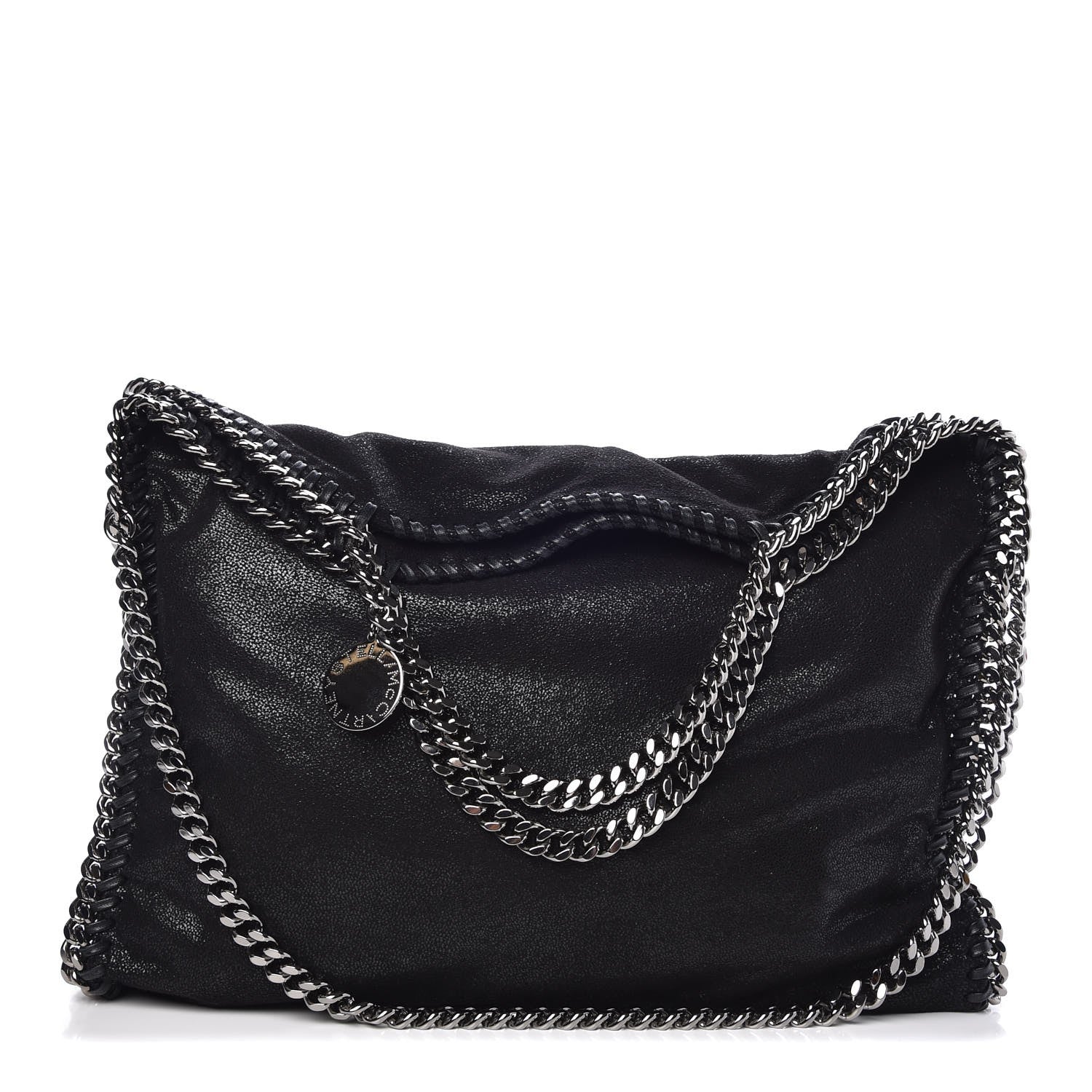 Stella McCartney Shaggy Deer Falabella Fold Over Tote Black 1 of 6