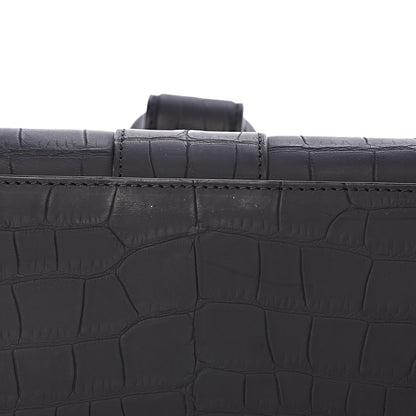 Delvaux Matte Alligator MM Brillant Satchel Black 9 of 11