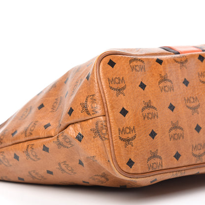 MCM Visetos Rudic Shopper Tote Cognac Orange 6 of 9