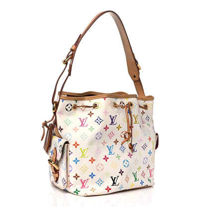 Louis Vuitton Monogram Multicolor Petit Noe White 2 of 14