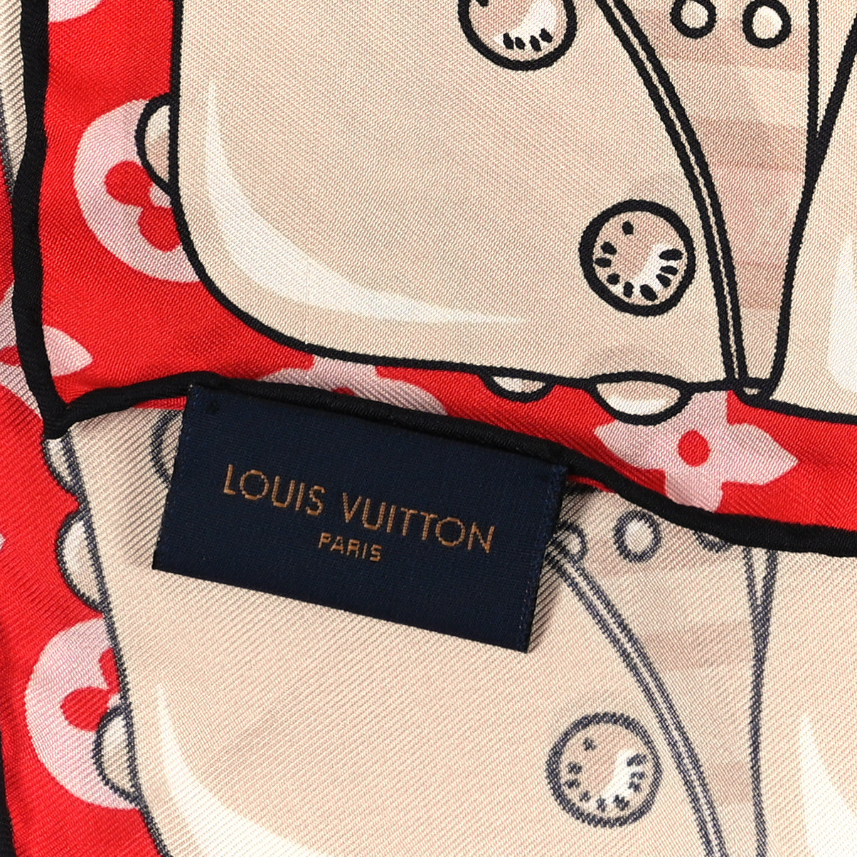 Louis Vuitton Silk Your Highness Square Scarf Fuchsia 3 of 3