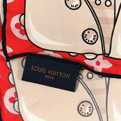 Louis Vuitton Silk Your Highness Square Scarf Fuchsia 3 of 3