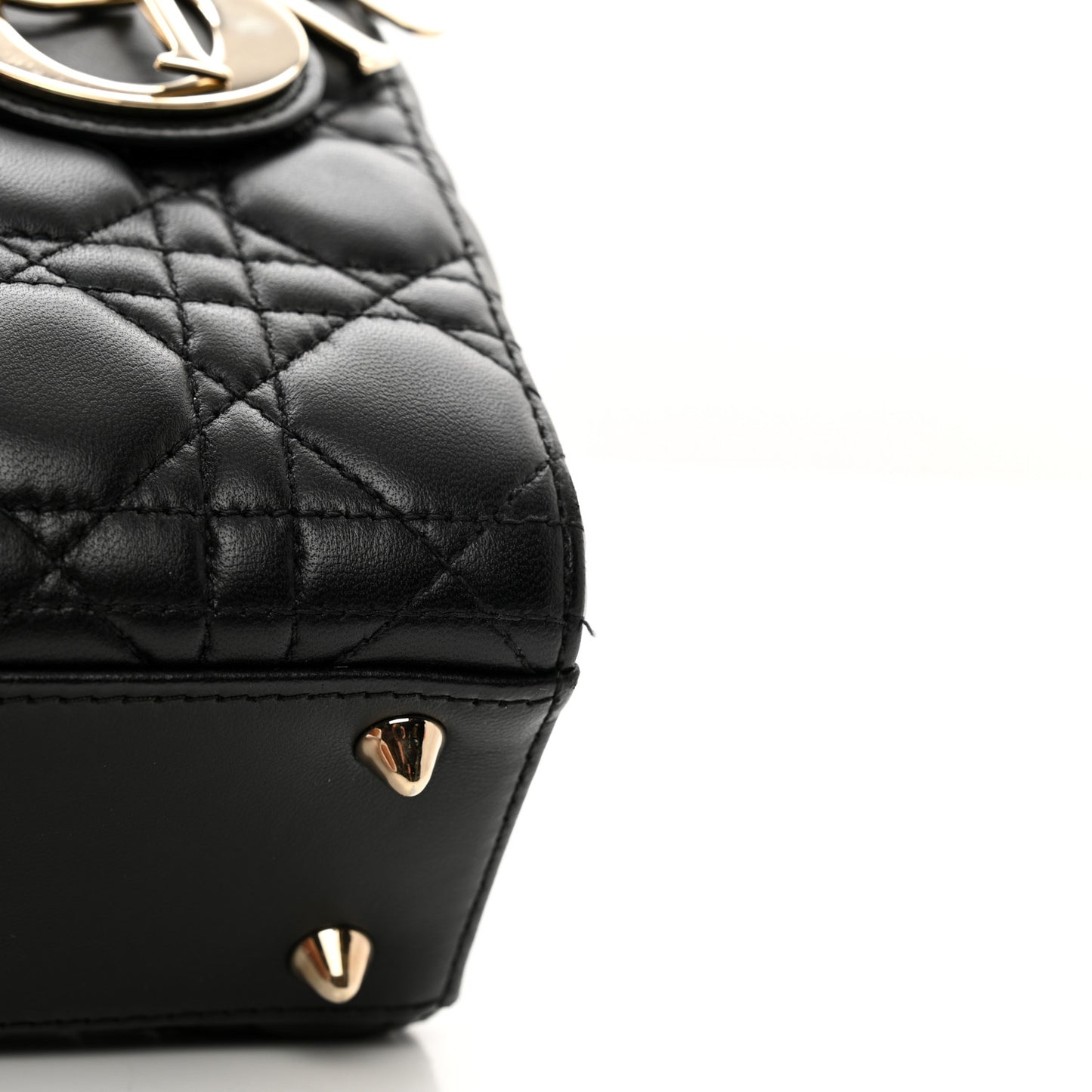 Lambskin Cannage Small My ABCDior Lady Dior Black