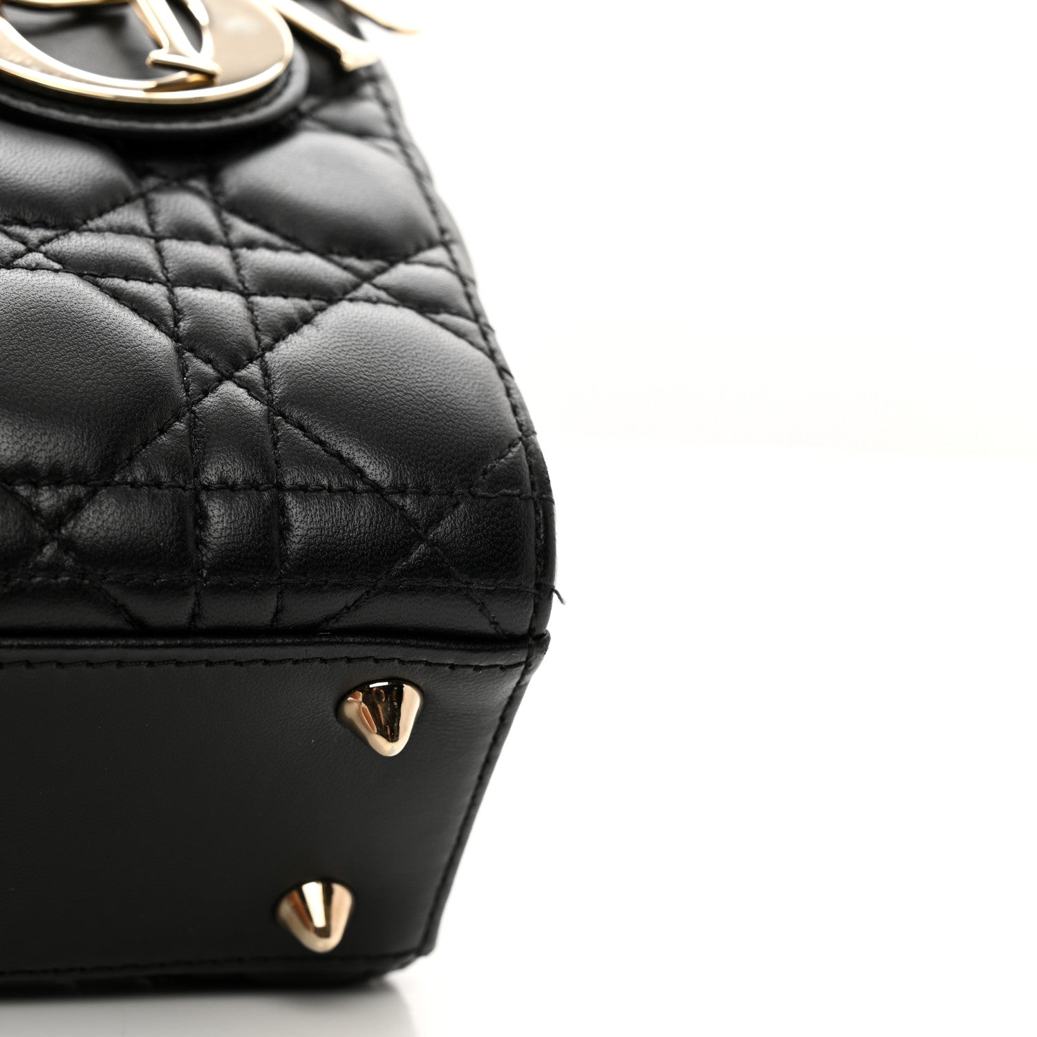 Christian Dior Lambskin Cannage Small My ABCDior Lady Dior Black 7 of 10