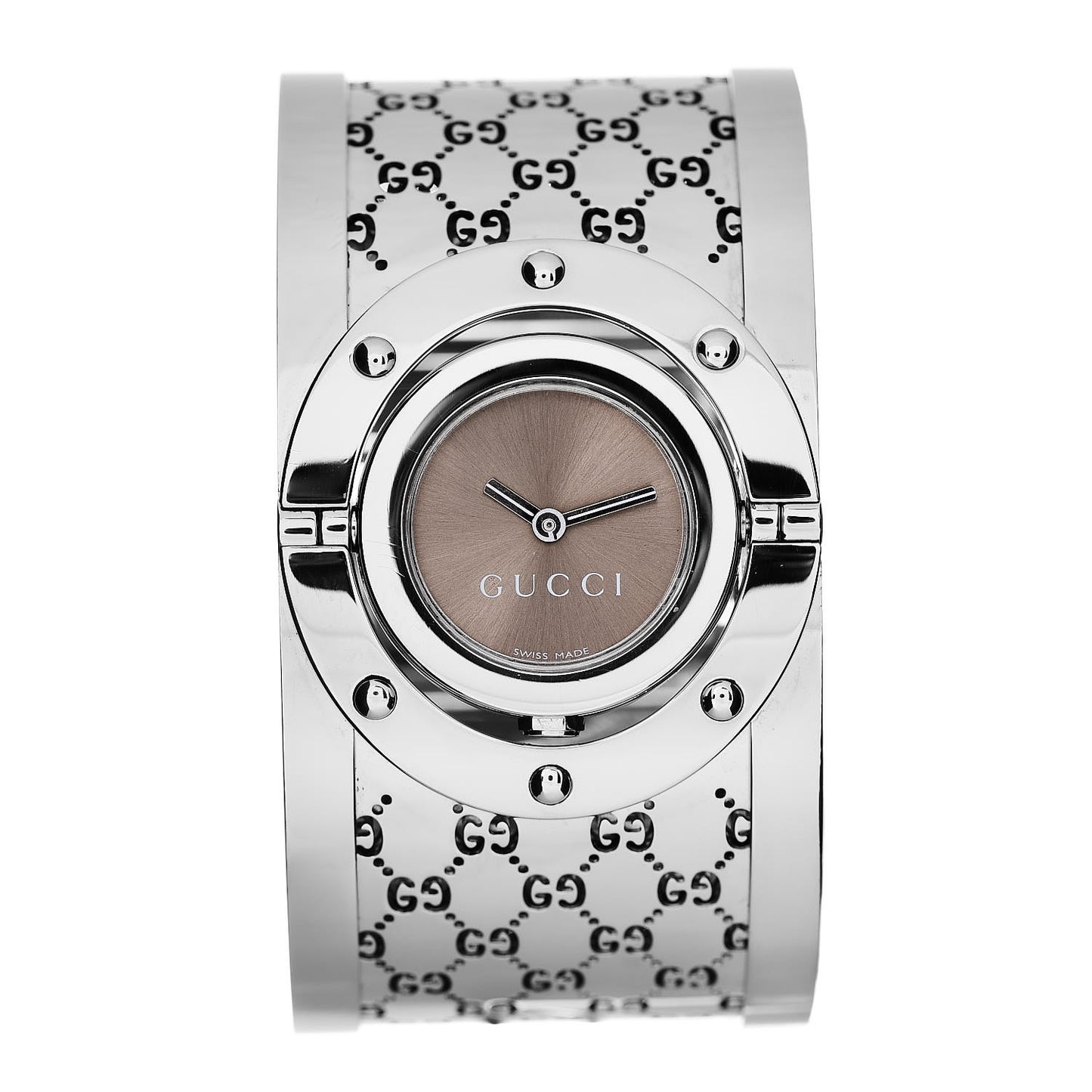 Stainless Steel 33mm Twirl Quartz Watch Brown
