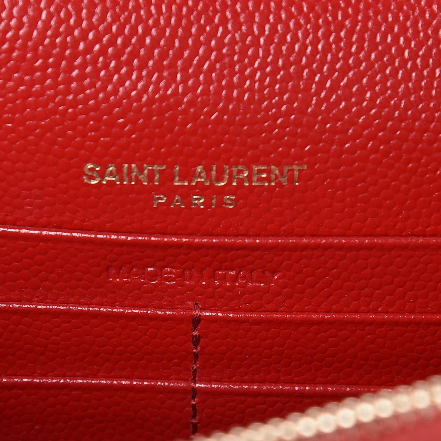 Saint Laurent Grain De Poudre Small Classic Monogram Kate Tassel Satchel Red 6 of 11