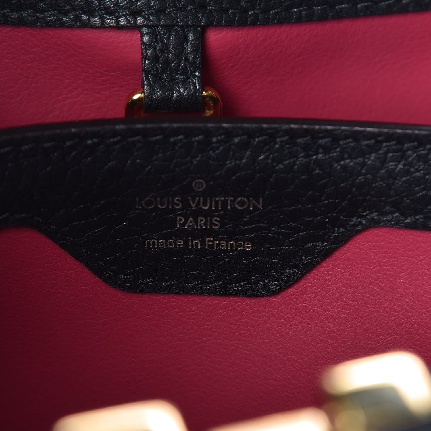 Louis Vuitton Taurillon Capucines BB Black 9 of 13