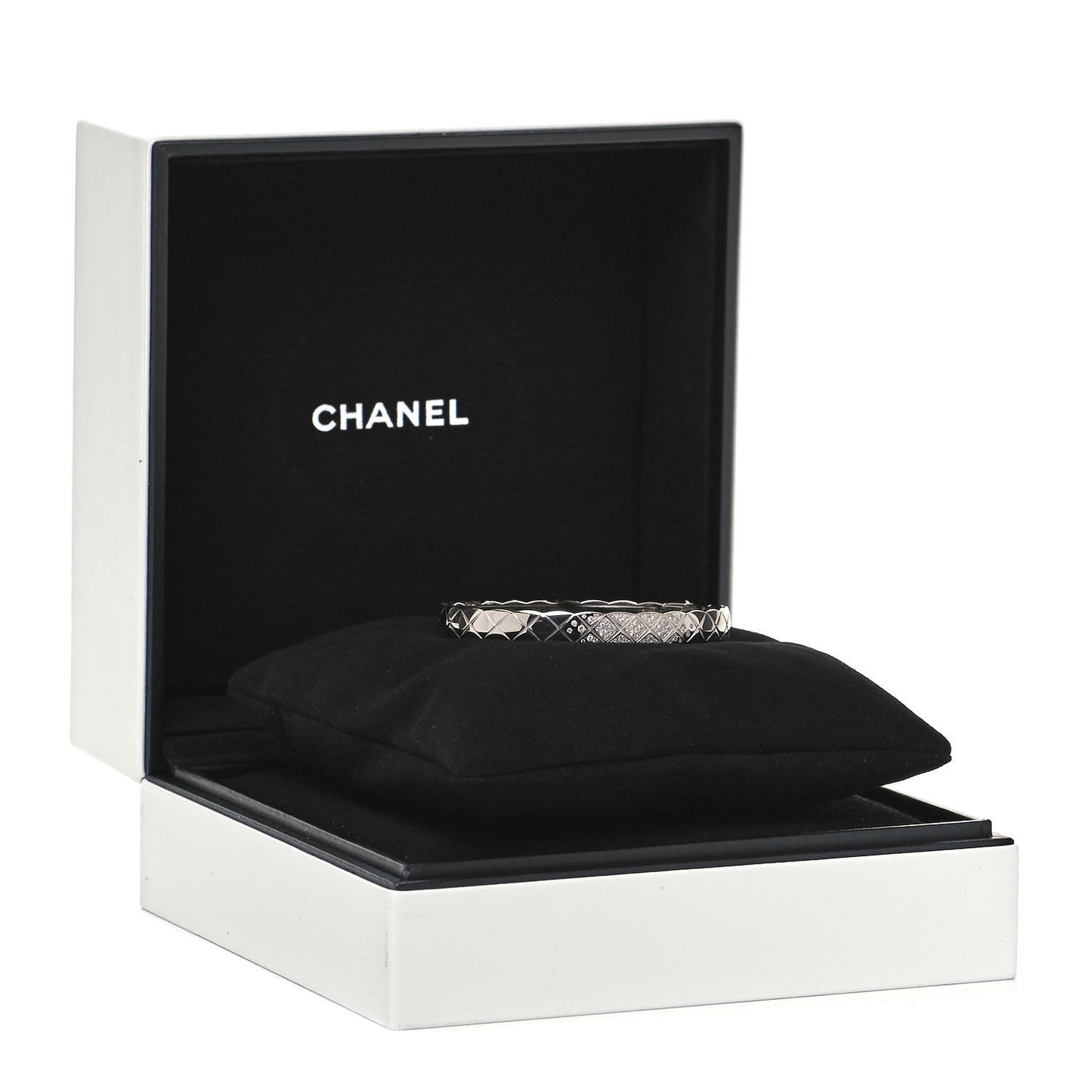 18K White Gold Diamond Coco Crush Bracelet S