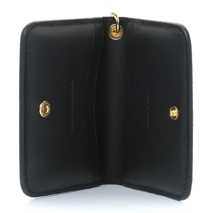 Burberry Soft Grain Calfskin Haymarket Check Camberwell Card Case Black 5 of 10