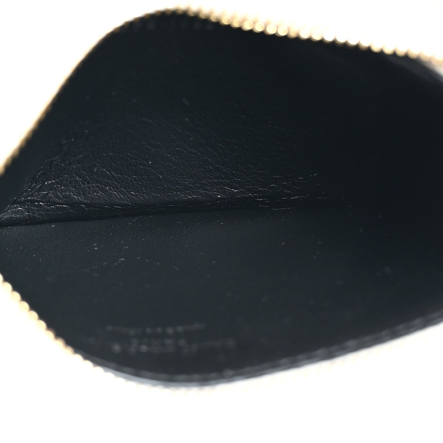 Saint Laurent Calfskin Lizard Embossed 5 Fragments Zip Pouch Card Holder Soft Cream 6 of 8