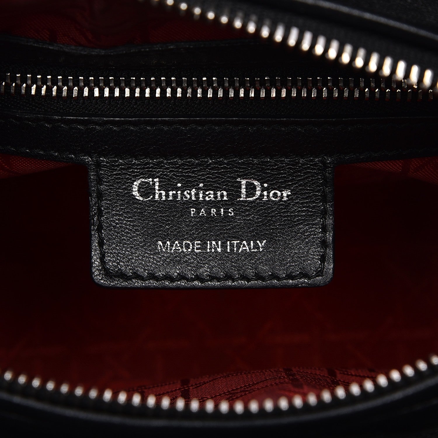 Christian Dior Lambskin Cannage Medium Lady Dior Black 12 of 16