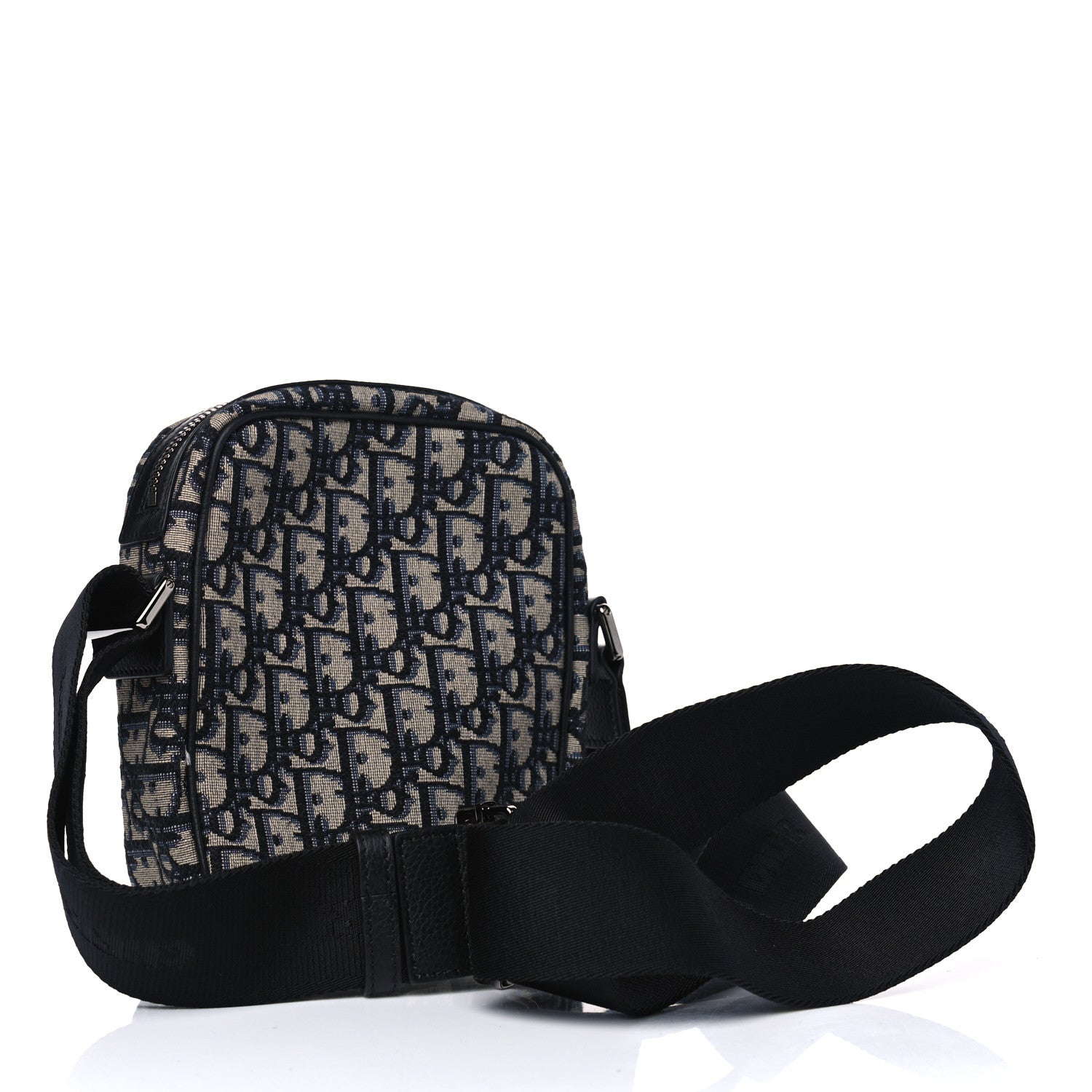 Christian Dior Oblique Messenger Pouch Beige Black 2 of 4